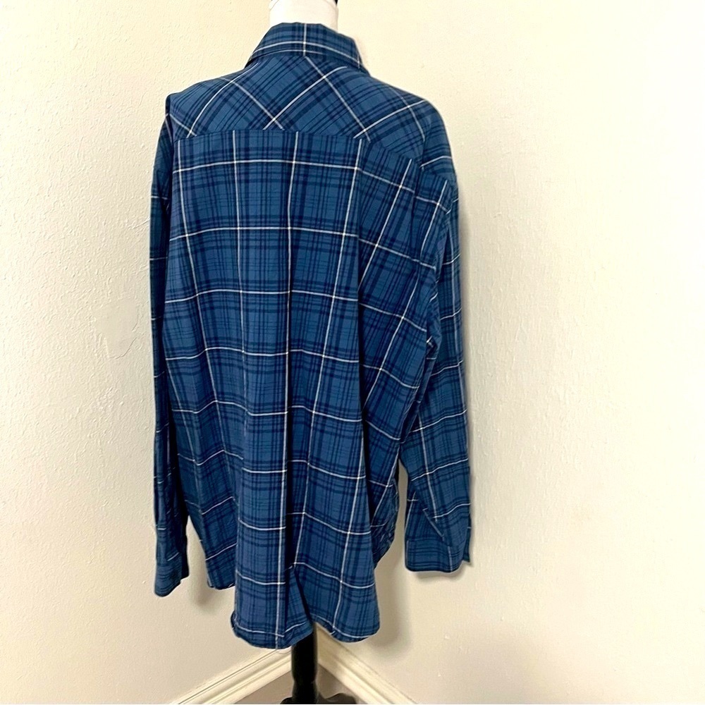Harley-Davidson Men’s 4XL Long Sleeve Button Down Snap Collar Plaid Shirt EUC - Picture 5 of 11